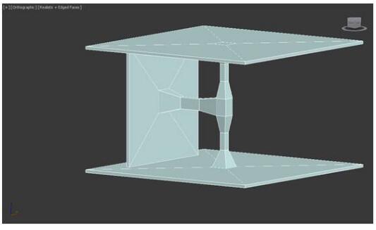 選擇側面進行Bevel（倒角）Extrude（擠出）